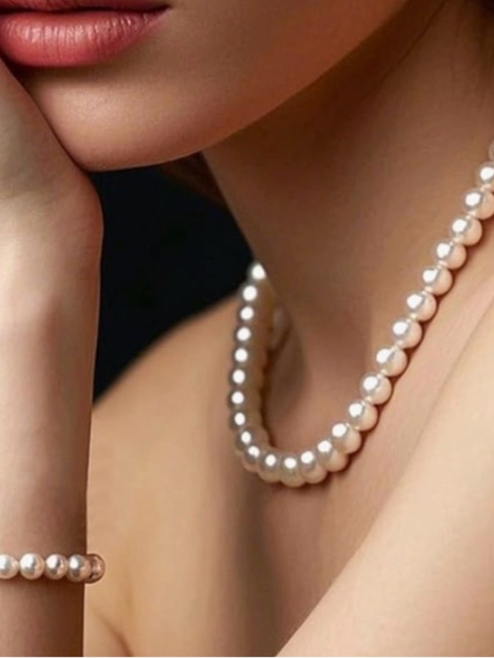 Pearl set - necklace and bracelet